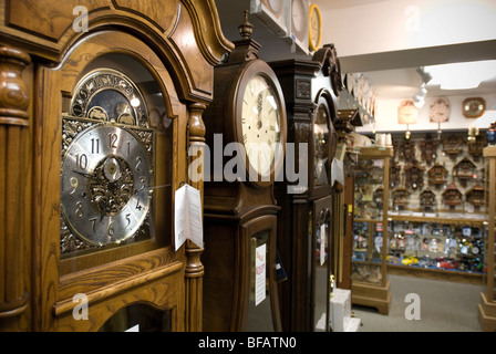 Frankenmuth Clock Company in Frankenmuth, Michigan, Vereinigte Staaten von Amerika Stockfoto