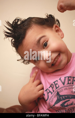 Gesicht eines Kleinkind Jungen Stockfoto