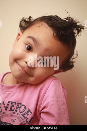 Gesicht eines Kleinkind Jungen Stockfoto