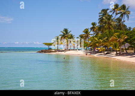 Pigeon Point Beach in Tobago Stockfoto