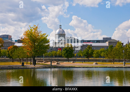 Bonsecours Markt und Bassin Bonsecours in Old Montreal Stockfoto