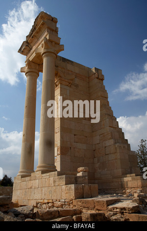 Tempel des Apollo Hylates in das Heiligtum des Apollon Ylatis bei Ausgrabungsstätte Kourion Republik Zypern Europa Stockfoto