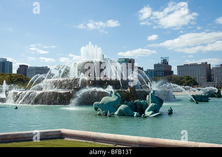 Grant Park, Chicago, Buckingham Fountain, Illinios Stockfoto