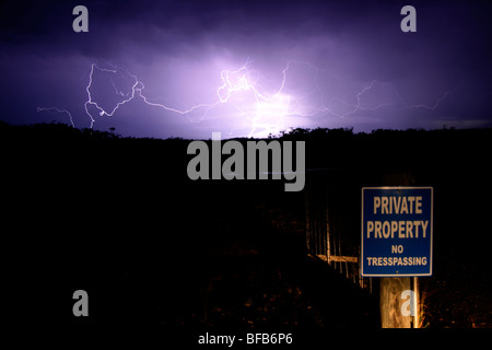 Gewitter über Queensland, Australien Stockfoto
