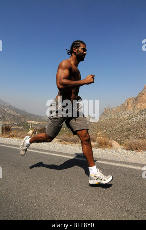 WBA-Weltmeister David Haye-Ausbildung in Nord-Zypern Stockfoto