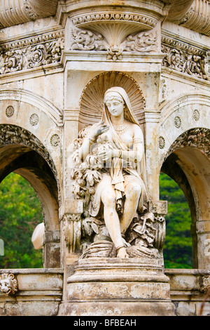 Des 19. Jahrhunderts, die Flora Fountain in Fort Bezirk von Mumbai ist eine Erinnerung an Indien's koloniale Vergangenheit Stockfoto