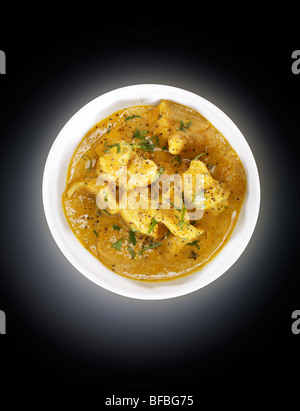 Chicken Korma mit Mandeln, Mohn, Cashew-Nüssen und chili Stockfoto