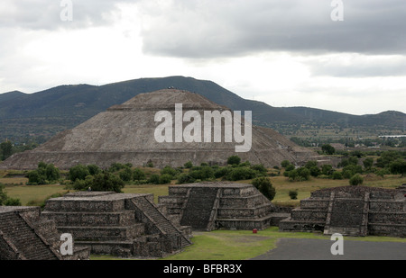 Teotihuacan, archäologische Zone von Mexiko. Stockfoto