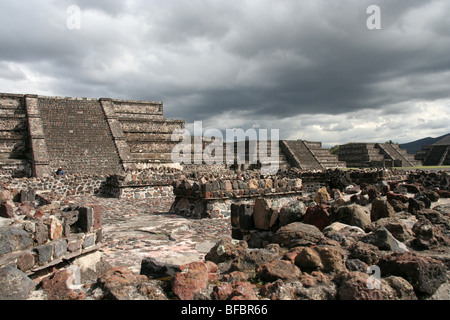 Teotihuacan, archäologische Zone von Mexiko. Stockfoto