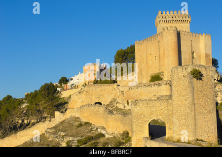 Marques de Villena Schloss (jetzt Parador Nacional, ein Staat geführtes Hotel), Alarcon, Cuenca Provinz, Region Kastilien-La Mancha, Spanien Stockfoto