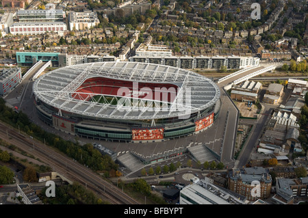 Die Emirates Fußball Stadion London beheimatet den Arsenal Football Club Stockfoto