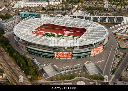 Die Emirates Fußball Stadion London beheimatet den Arsenal Football Club Stockfoto