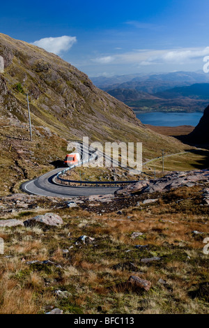 Straße nach Applecross (Bealach Na Ba, Pass des Viehs) Stockfoto