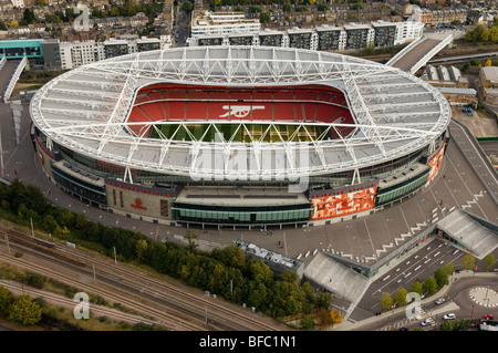 Die Emirates Fußball Stadion London beheimatet den Arsenal Football Club Stockfoto