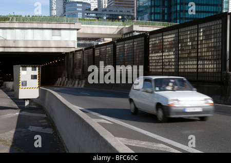 Automatische Radar am Eingang des Paris Frankreich Stockfoto