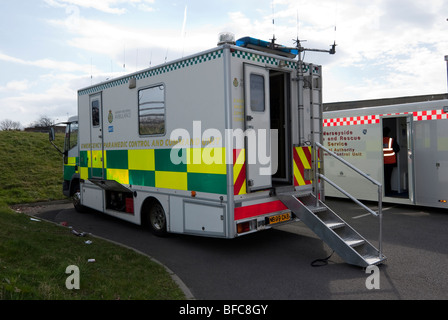 Notfall-Sanitäter Befehl und Steuerung Stockfoto
