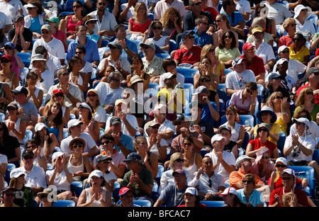 Zuschauer bei den US Open 2009 Stockfoto