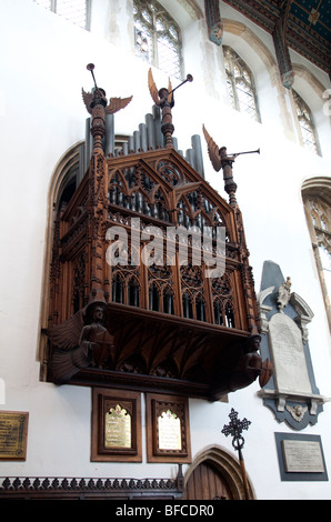 Orgel der Kirche St. Edmunds, Southwold, Suffolk, England Stockfoto