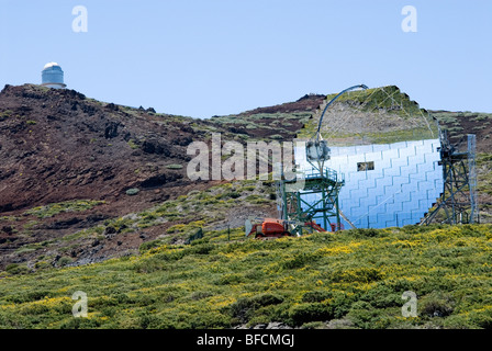 Observatorio Astrofisico, astronomisches Observatorium auf dem Roque de Los Muchachos, La Palma, Kanarische Inseln, Spanien, Europa. Stockfoto