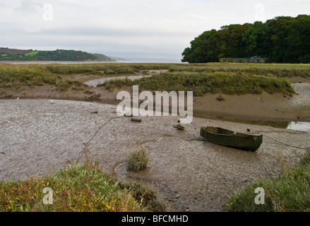 TAF-Mündung bei Ebbe Stockfoto