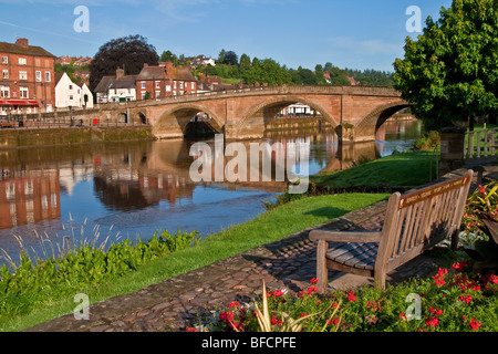 Bewdley Brücke & den Fluss Severn, Bewdley, Worcestershire, England Stockfoto