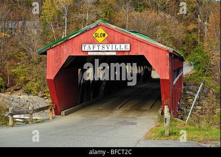 Covered Bridge, Taftville, Vermont, USA Stockfoto