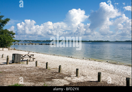 Anna Maria Island Beach in Sarasota County an der Sun Coast of Central Florida, USA Stockfoto