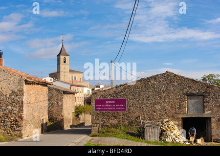 Berceo, Dorf in der Nähe von San Millan De La Cogolla, La Rioja. Spanien Stockfoto