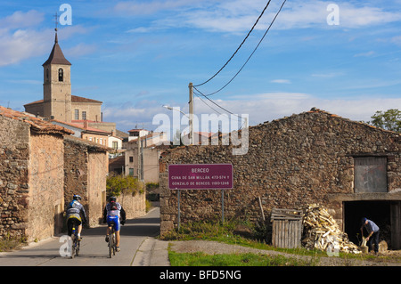 Berceo, Dorf in der Nähe von San Millan De La Cogolla, La Rioja. Spanien Stockfoto