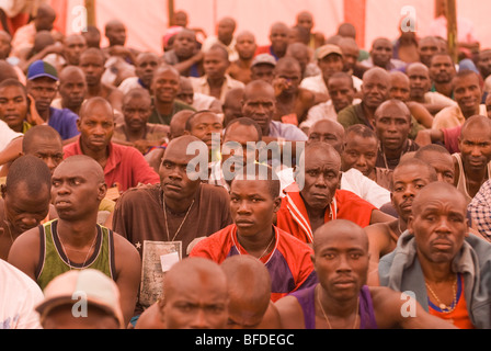 Wiedereingliederung Camp, Mutobo, Ruanda Stockfoto