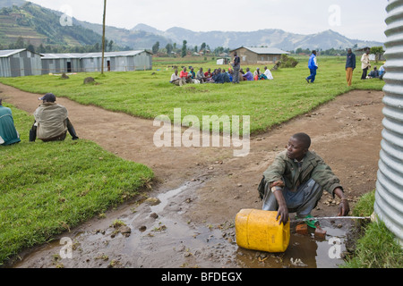 Wiedereingliederung Camp, Mutobo, Ruanda Stockfoto