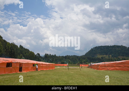 Wiedereingliederung Camp, Mutobo, Ruanda Stockfoto