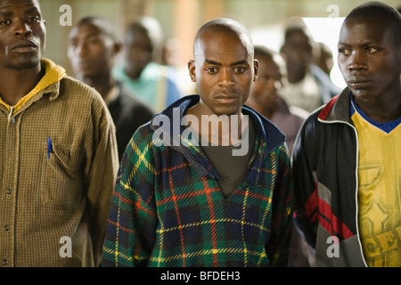 Wiedereingliederung Camp, Mutobo, Ruanda Stockfoto