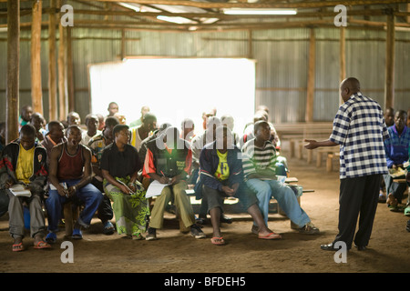 Wiedereingliederung Camp, Mutobo, Ruanda Stockfoto