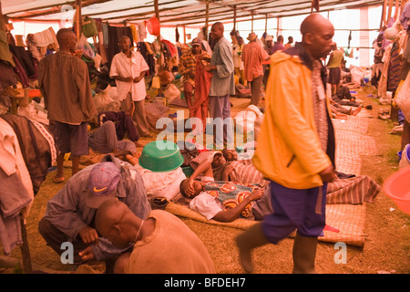 Wiedereingliederung Camp, Mutobo, Ruanda Stockfoto