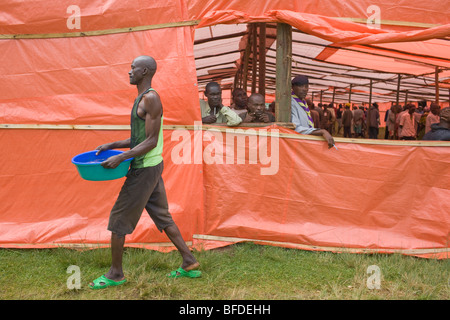 Wiedereingliederung Camp, Mutobo, Ruanda Stockfoto