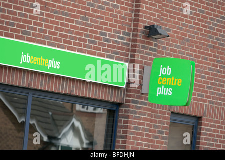 Ein Job Centre Plus-Zeichen, Vereinigtes Königreich Stockfoto