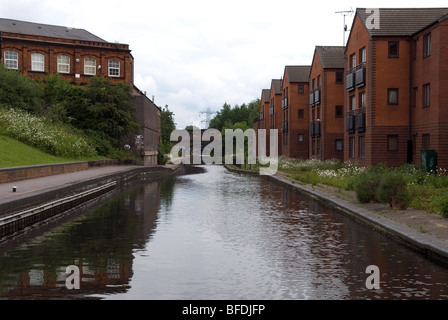 Birmingham blühte als Handelszentrum in der industriellen Revolution aufgrund seiner umfangreichen Kanalsystem. Die Lagerhallen und Stockfoto