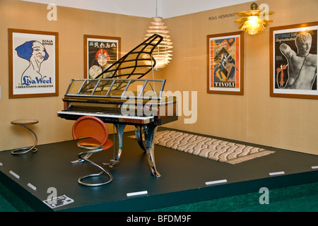 Poul Henningsen Zimmer im Danish Museum of Art & Design in Kopenhagen Stockfoto