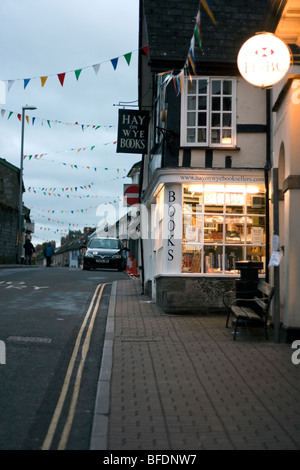 Hay on Wye - Buch-Shop Stockfoto