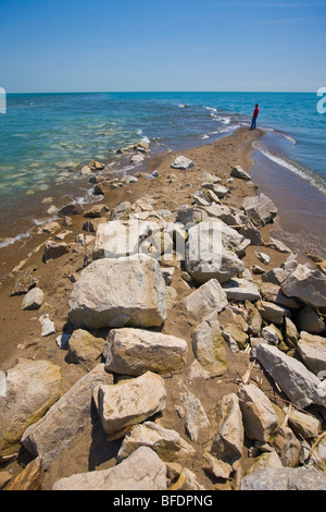 Südlichsten Punkt von Festland Kanada am Point Pelee National Park, Lake Erie, Leamington, Ontario, Kanada Stockfoto