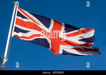 Union Jack-Flagge am Volkstrauertag Stockfoto