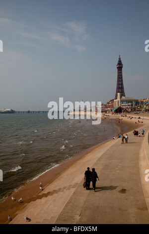Die Promenade, Blackpool Stockfoto
