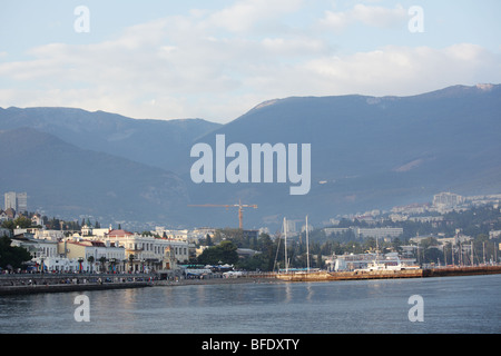 Hafen von Jalta, Ukraine Stockfoto