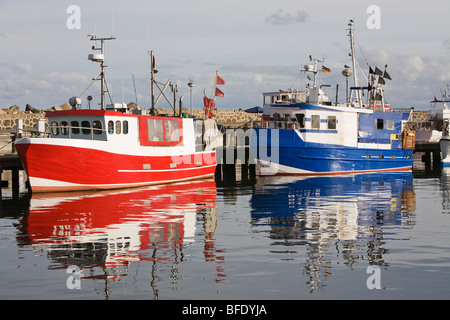 Hafen-Szene in Sassnitz, Insel Rügen, Deutschland Stockfoto