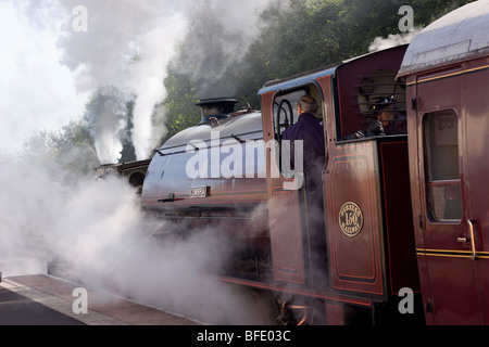 Tank Motoren John Howe und Cumbria Doppeltraktion auf der Ribble Steam Railway Preston Lancashire Stockfoto