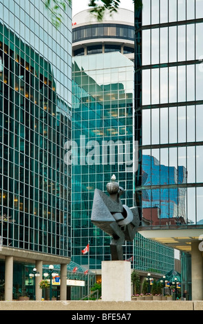 Blick vom Bank Street in Richtung das Mariott Hotel in Ottawa, Ontario, Kanada Stockfoto