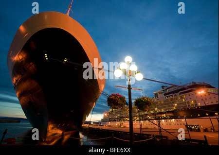 Die Ogden Point Tiefwasserhafen in Victoria, Victoria, Vancouver Island, British Columbia, Kanada Stockfoto