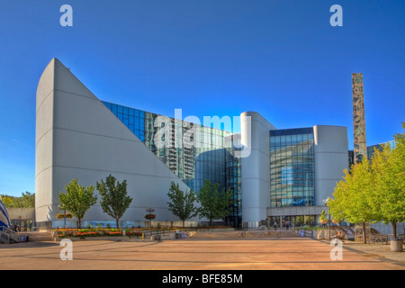 Moderne Architektur von Scarborough Civic Centre, Scarborough, Ontario, Kanada Stockfoto