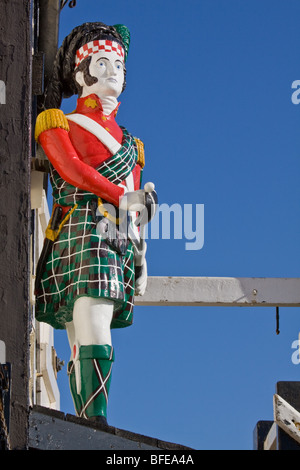 Schottischer Soldat Figur auf alten Rettungsstation, Broadstairs Stockfoto